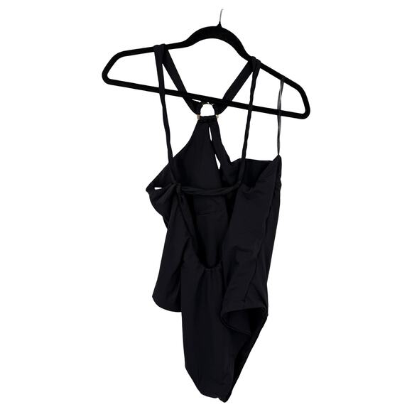 Soluna Tahiti Asymmetric one piece bathing suit black size X-Large XL - Picture 4 of 7